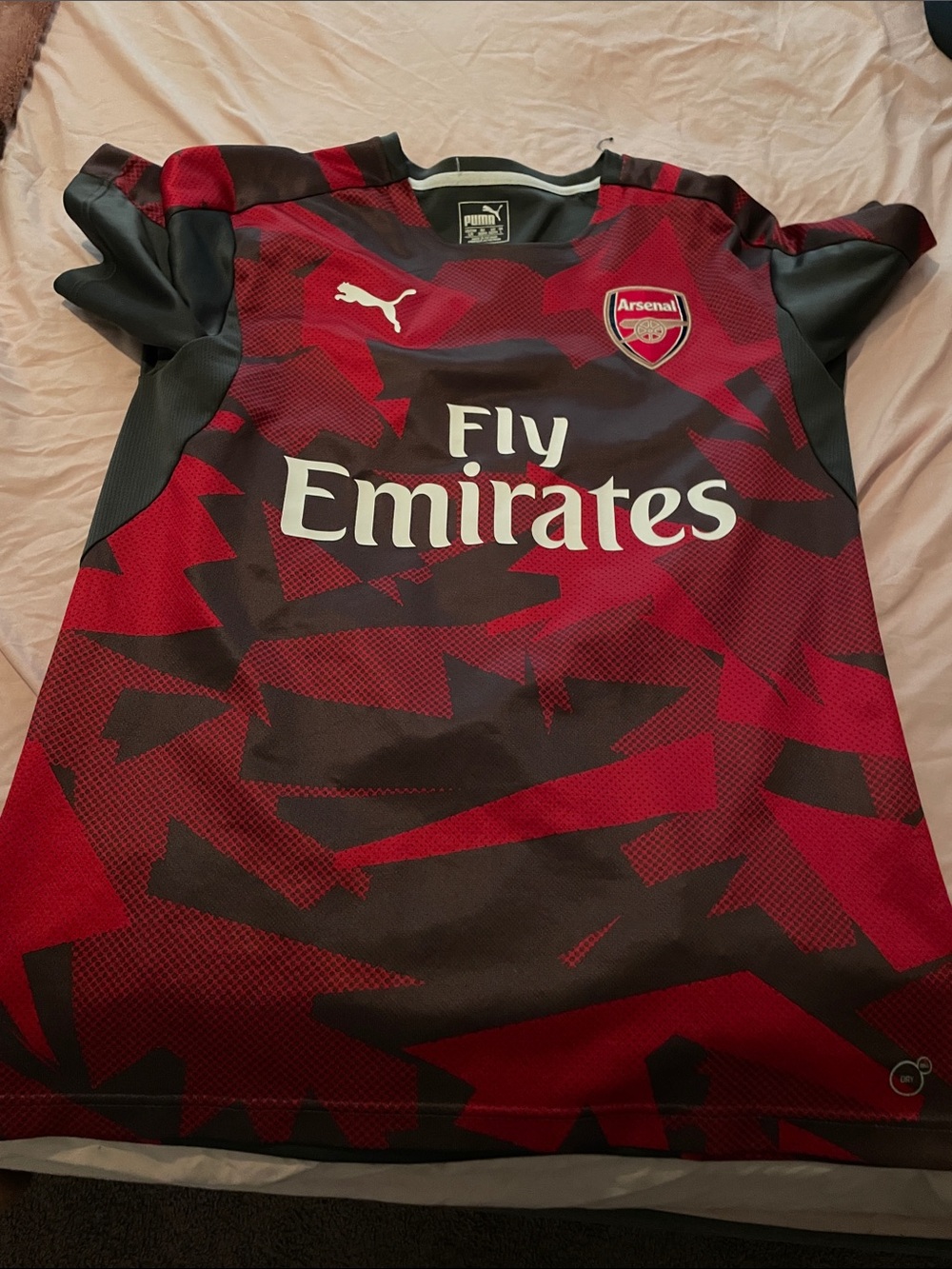 Puma Men Arsenal Red & Black Fly Emirates Football Jersey
